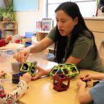 Teacher and students at UD Early Learning Center